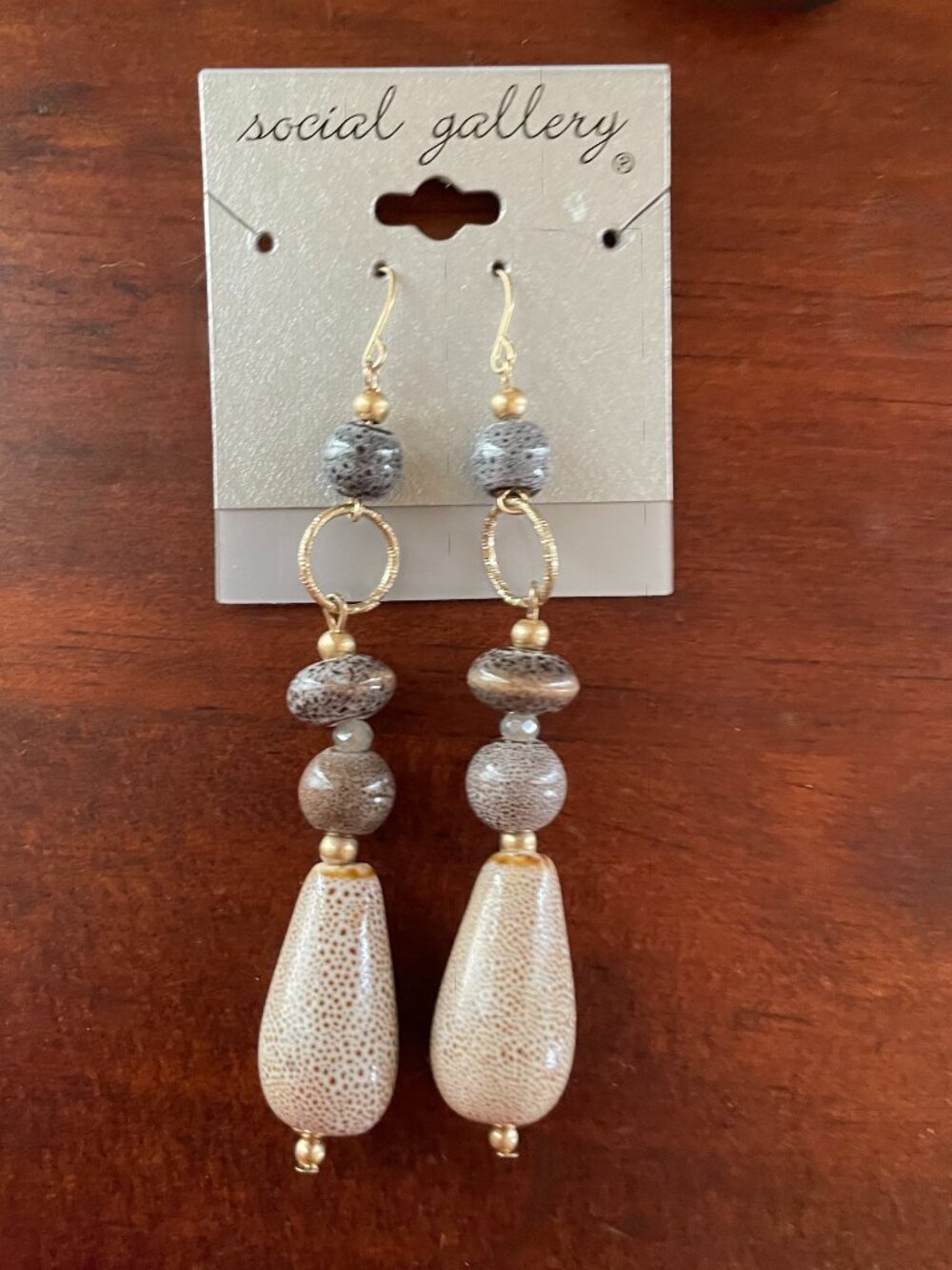 Social Gallery Stone Earrings